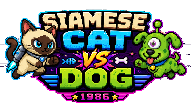 Siamese Cat vs Dog 1986